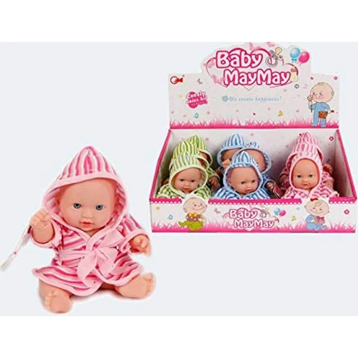 Babypuppe mit Badeanzug 20cm 3-fach sortiert (1Stück)