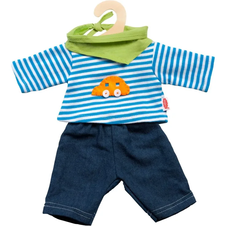 Heless - Puppen-Jeans mit Streifenshirt, Gr. 35-45 cm