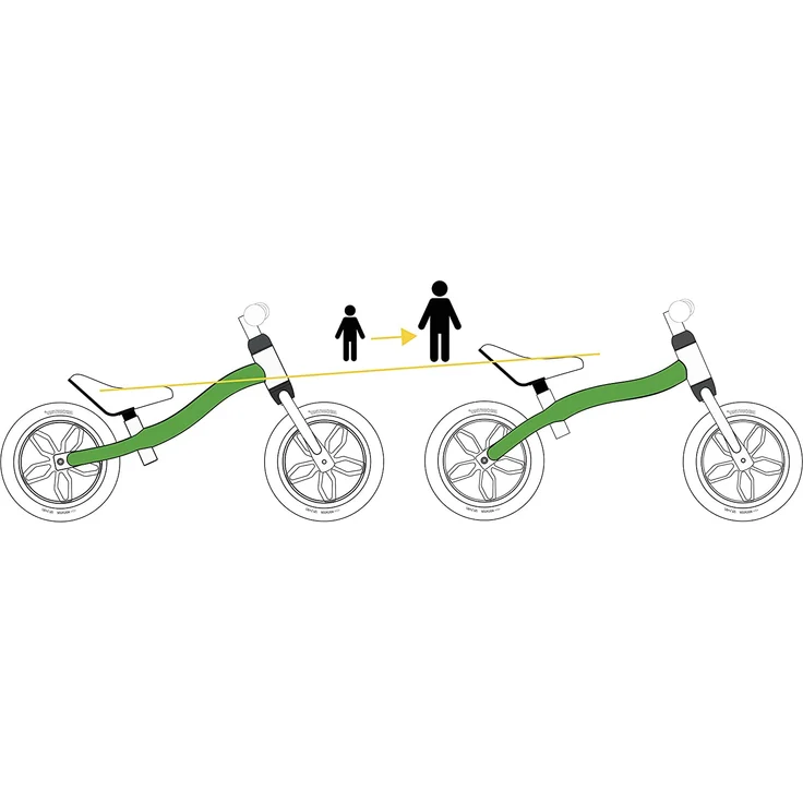 BIKESTAR '10 Zoll Lightrunner Kinderlaufrad', ab 2 Jahren, höhenverstellbarer Sattel, superleicht, drehbarer Rahmen, rot – Bild 3