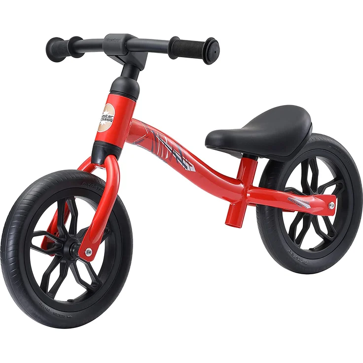 BIKESTAR '10 Zoll Lightrunner Kinderlaufrad', ab 2 Jahren, höhenverstellbarer Sattel, superleicht, drehbarer Rahmen, rot – Bild 6