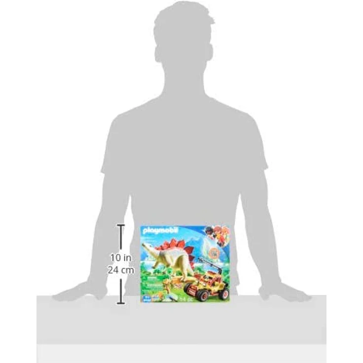 PLAYMOBIL Dinos 9432 Forschermobil mit Stegosaurus und Seilwinde, Ab 4 Jahren – Bild 6