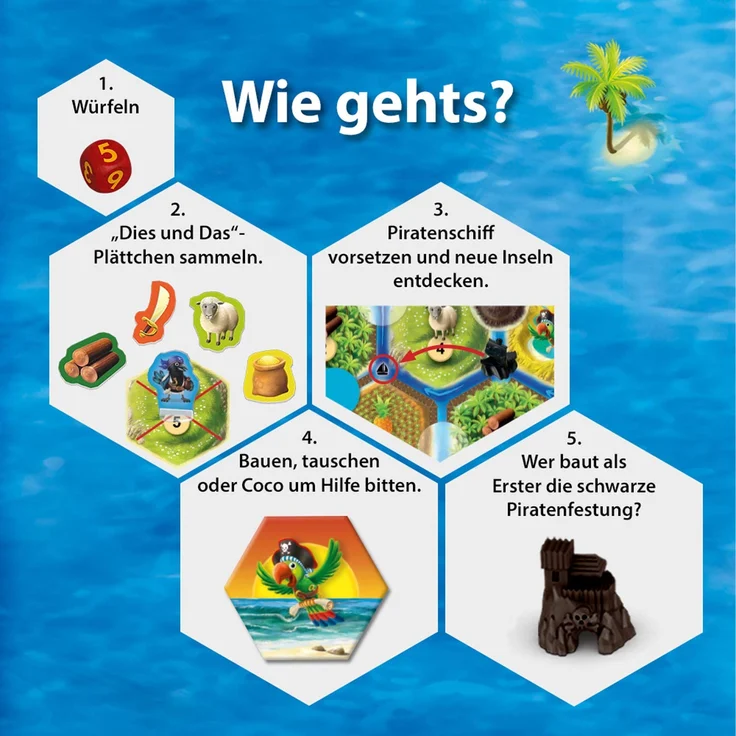 KOSMOS - CATAN Junior Mitbringspiel, kompaktes Brettspiel für Kinder ab 6 Jahren, Strategiespiel für 2 - 4 Spieler, Geschenk für den Kindergeburtstag – Bild 4
