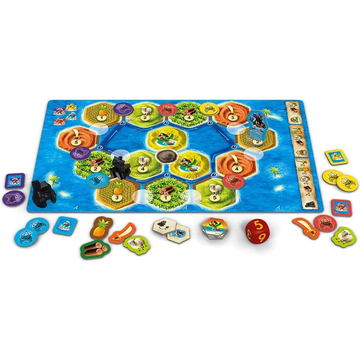 KOSMOS - CATAN Junior Mitbringspiel, kompaktes Brettspiel für Kinder ab 6 Jahren, Strategiespiel für 2 - 4 Spieler, Geschenk für den Kindergeburtstag – Bild 3