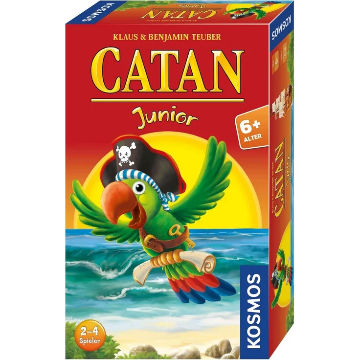KOSMOS - CATAN Junior Mitbringspiel, kompaktes Brettspiel für Kinder ab 6 Jahren, Strategiespiel für 2 - 4 Spieler, Geschenk für den Kindergeburtstag – Bild 1