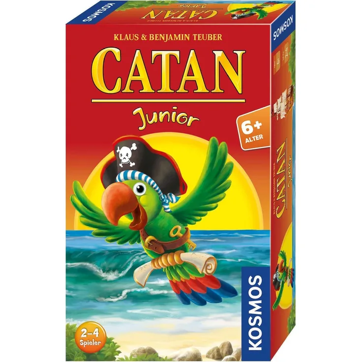 KOSMOS - CATAN Junior Mitbringspiel, kompaktes Brettspiel für Kinder ab 6 Jahren, Strategiespiel für 2 - 4 Spieler, Geschenk für den Kindergeburtstag