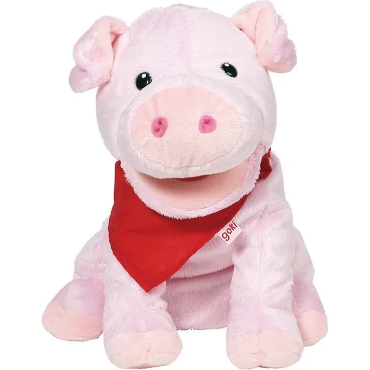 Goki 51782 - Handpuppe Schwein Snelly
