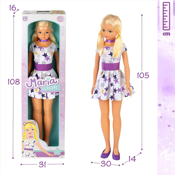 COLORBABY Puppe „Prinzessin“ Puppe 105 cm 105 cm – Bild 7