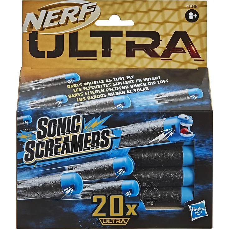 Nerf Ultra Sonic Screamers 20 Nerf Ultra Sonic Screamers 20er Dart Nachfüllpack – die Darts fliegen pfeifend durch die Luft – nu