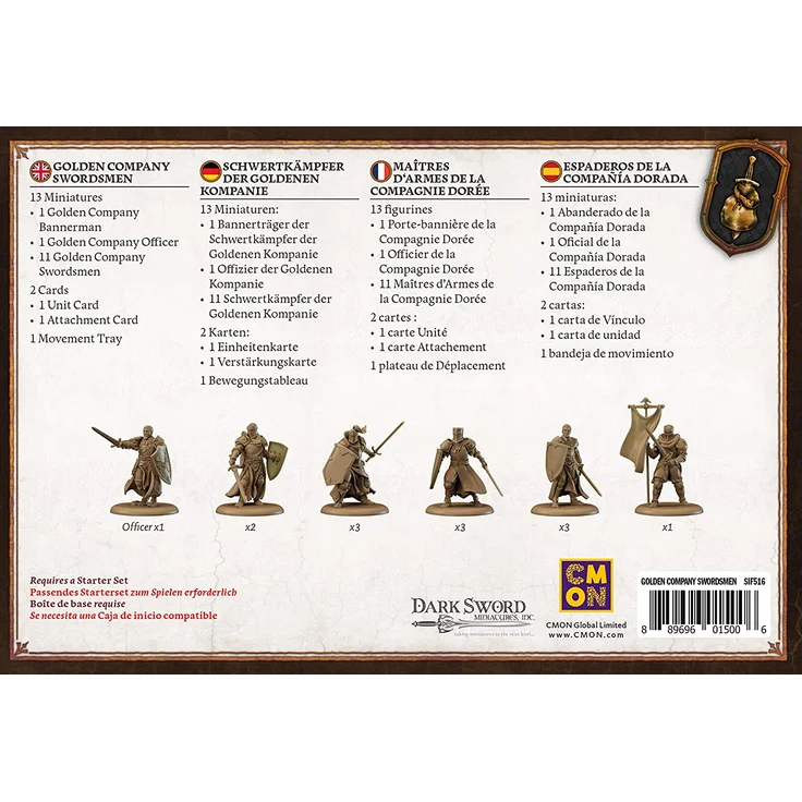 Song of Ice & Fire - Golden Company Swordsmen (Schwertkämpfer der Goldenen Kompanie) – Bild 3