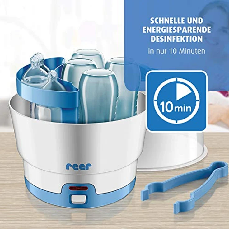 Reer 'VapoMat' Sterilisator Weiß, Desinfektion in 10 Minuten – Bild 6