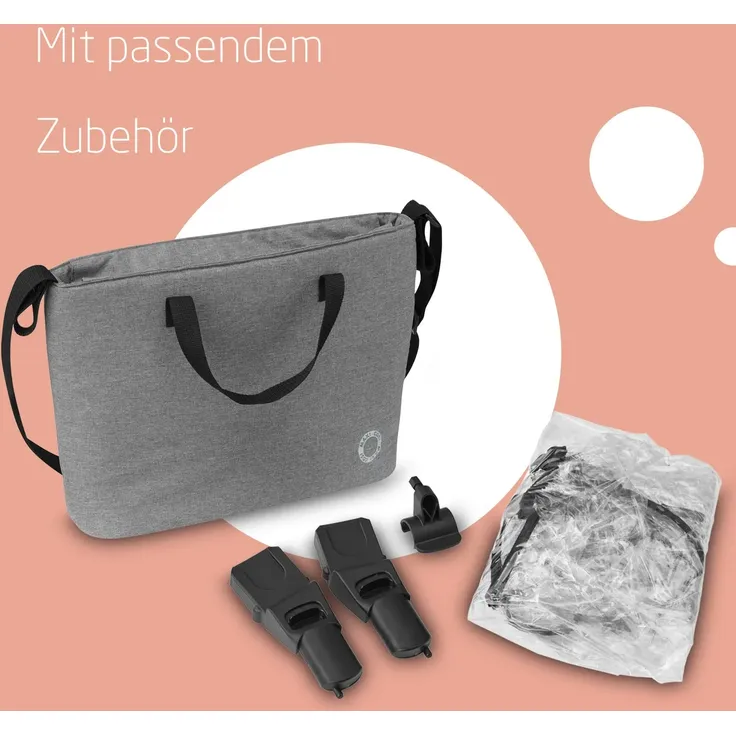 Maxi-Cosi 'Zelia S Trio', 3-in-1-Kinderwagen inkl. Babyschale Cabriofix S i-Size, Baby-Travelsystem mit viel Zubehör, nutzbar ab der Geburt bis ca. 4 Jahre, Grau – Bild 8