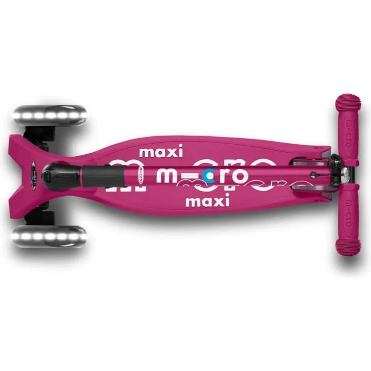 Maxi Micro Deluxe Faltbar mit LED Räder Berry Red – Bild 4