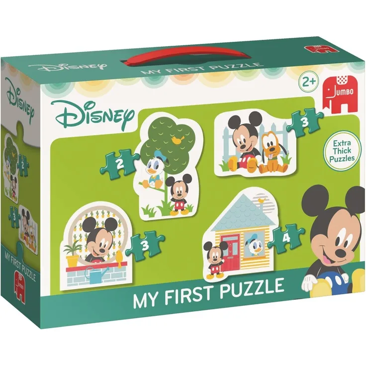 Jumbo Spiele 19647 Disney Minnie Mouse My First Puzzle Maus Kinderpuzzle, grün