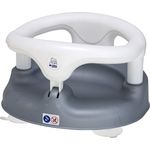 Rotho Babydesign Badesitz, Mit aufklappbarem Ring inkl. Kindersicherung, 7-16 Monate, Bis max. 13kg, BPA-frei, 35x31,3x22cm, Perlsilber/Weiß