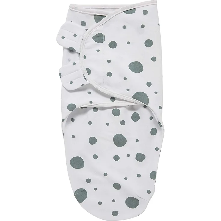 Meyco Dots Swaddle Pucktuch, Stone Green , 0–3 Monate Grün