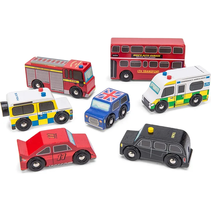 Le Toy Van 7 TLG. London Auto Set aus Holz