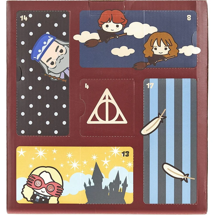 Paladone Cube Advent Calendar Countdown bis Weihnachten 24 Geschenken | inkl. Merchandise wie Zauberstäbe und kultige Figuren, Harry Potter Würfel Adventskalender – Bild 9