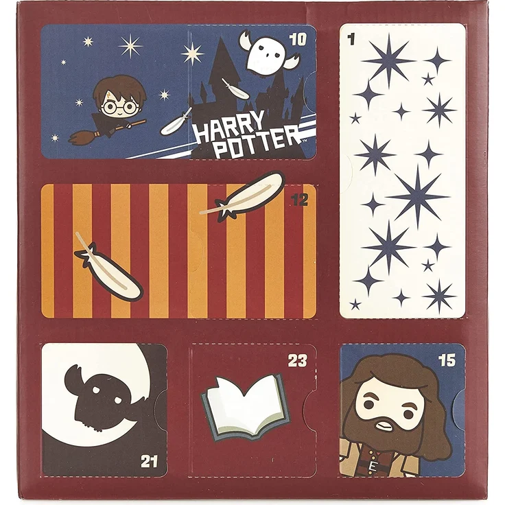 Paladone Cube Advent Calendar Countdown bis Weihnachten 24 Geschenken | inkl. Merchandise wie Zauberstäbe und kultige Figuren, Harry Potter Würfel Adventskalender – Bild 8