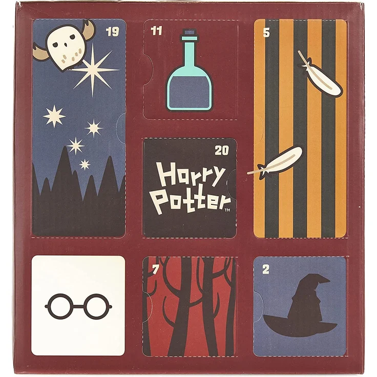 Paladone Cube Advent Calendar Countdown bis Weihnachten 24 Geschenken | inkl. Merchandise wie Zauberstäbe und kultige Figuren, Harry Potter Würfel Adventskalender – Bild 7