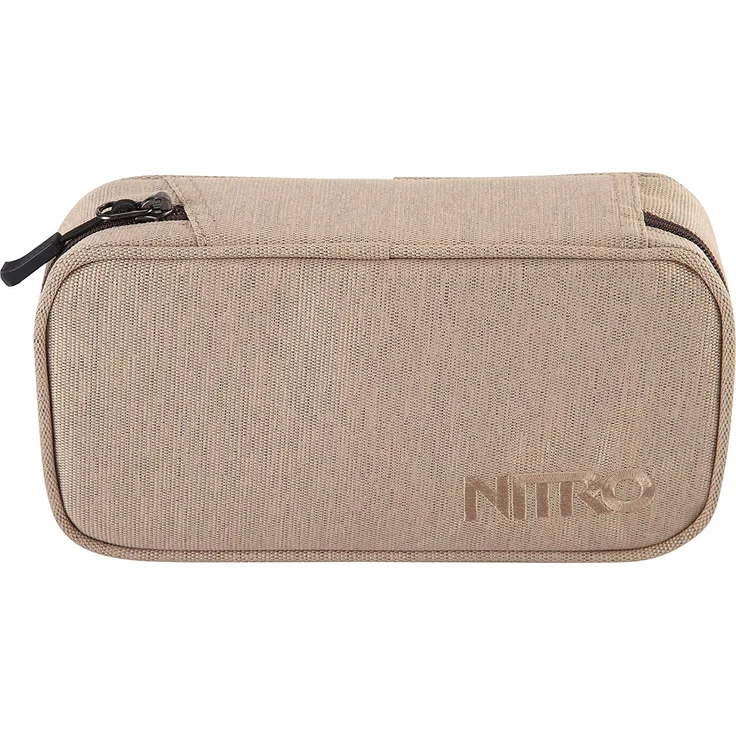 Nitro Pencil Case XL inkl. Geo Dreieick & Stundenplan, Federmäppchen, Schlampermäppchen, Faulenzer Box, Federmappe, Stifte Etui, Almond – Bild 5