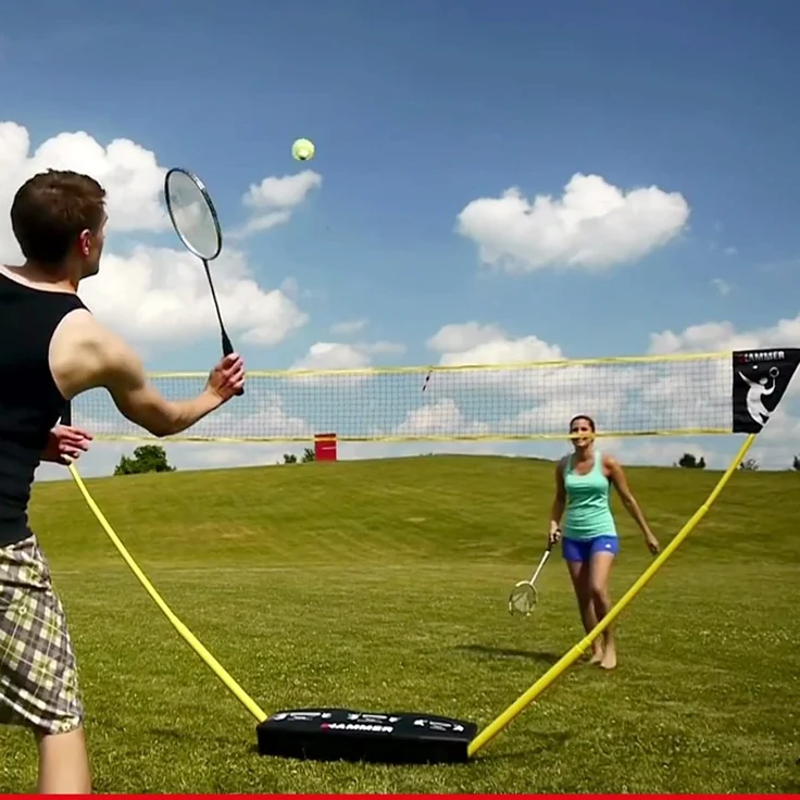 Hammer 3 in 1 Netze-Set - Mobiles Volleyball-, Badminton- und Tennisnetz – Bild 8