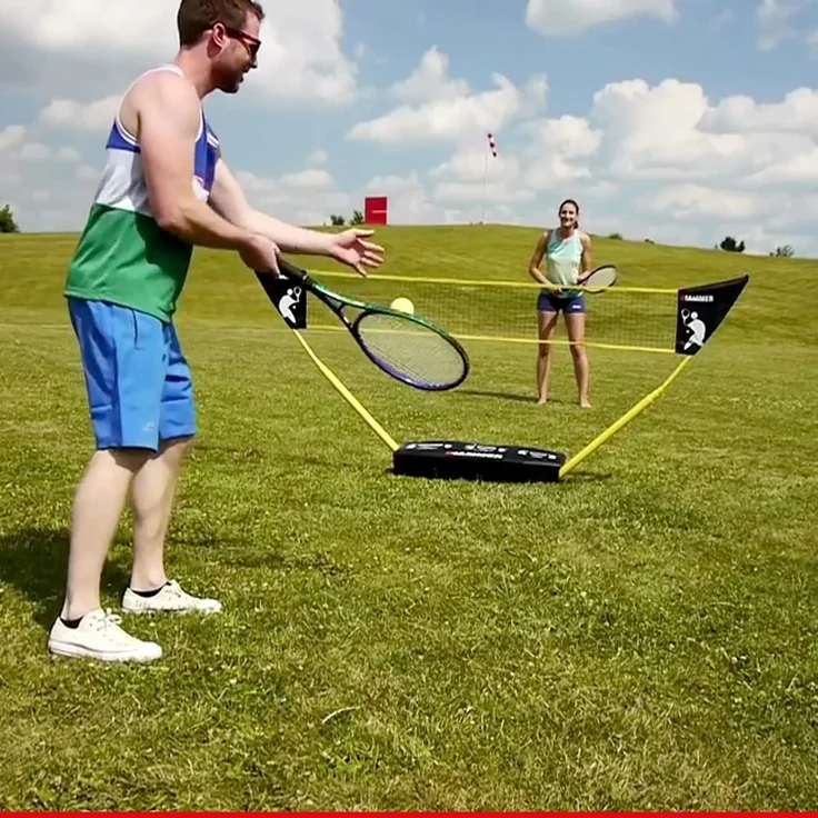 Hammer 3 in 1 Netze-Set - Mobiles Volleyball-, Badminton- und Tennisnetz – Bild 9