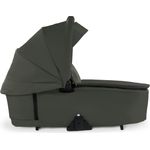 hauck Premium Babywanne Walk N Care Carrycot, für Neugeborene ab Geburt, Einfache Befestigung am Gestell, Leichtes Abnehmen mit Memory-Funktion, XXL Panoramafenster, UV-Schutz 50+, Faltbar, Olive Grün