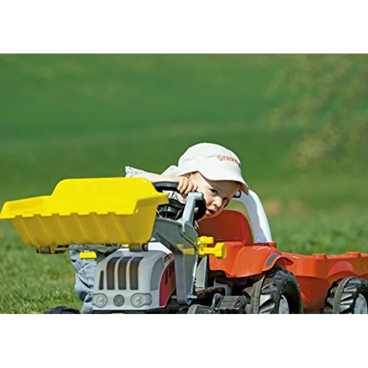 Rolly Toys 023936 - rollyKid Steyr CVT 6165 Trettraktor mit Anhänger (für Kinder von 2,5 bis 5 Jahren, Heckkupplung) - Preisvergleich – Bild 3