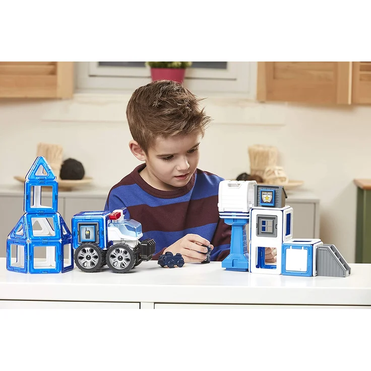 MAGFORMERS 717002 Polizei-Figuren Police Set, Multicolor – Bild 9