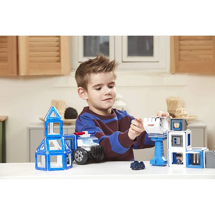 MAGFORMERS 717002 Polizei-Figuren Police Set, Multicolor – Bild 11