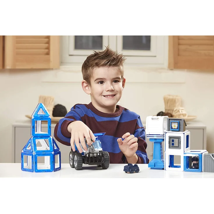 MAGFORMERS 717002 Polizei-Figuren Police Set, Multicolor – Bild 10