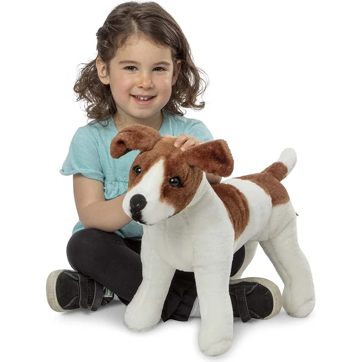 Melissa & Doug Jack-Russell-Terrier - Naturgetreues Plüschtier mit lebensechtem Gesichtsausdruck – Bild 4