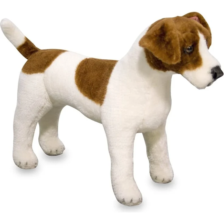 Melissa & Doug Jack-Russell-Terrier - Naturgetreues Plüschtier mit lebensechtem Gesichtsausdruck – Bild 1