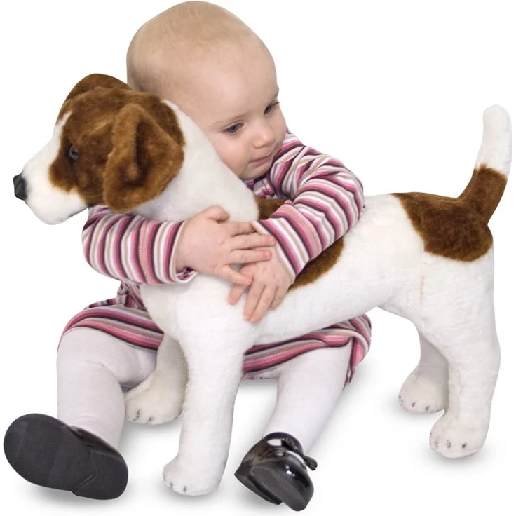 Melissa & Doug Jack-Russell-Terrier - Naturgetreues Plüschtier mit lebensechtem Gesichtsausdruck – Bild 2