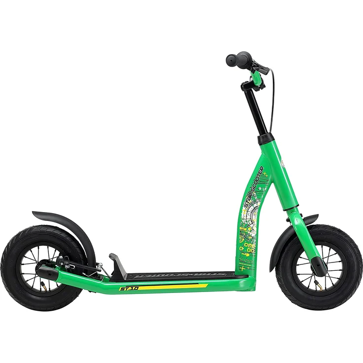 Star Scooter '10 Zoll New Gen', ab 5 Jahren, höhenverstellbar bis 77 cm, mit Handbremse, grün – Bild 2