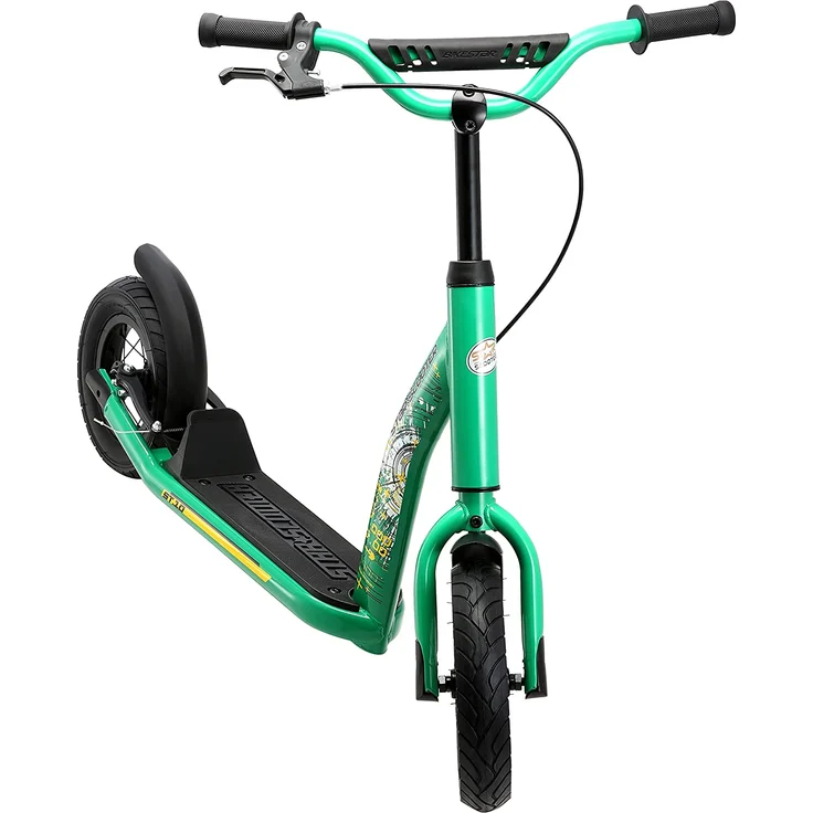 Star Scooter '10 Zoll New Gen', ab 5 Jahren, höhenverstellbar bis 77 cm, mit Handbremse, grün – Bild 8