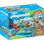 Playmobil StarterPack Kanu-Training, 70035, Bunt