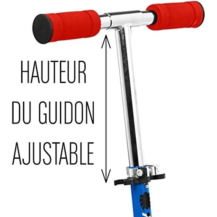 Spider-Man kinderstep Jungen Fußbremse Blau/Rot – Bild 4