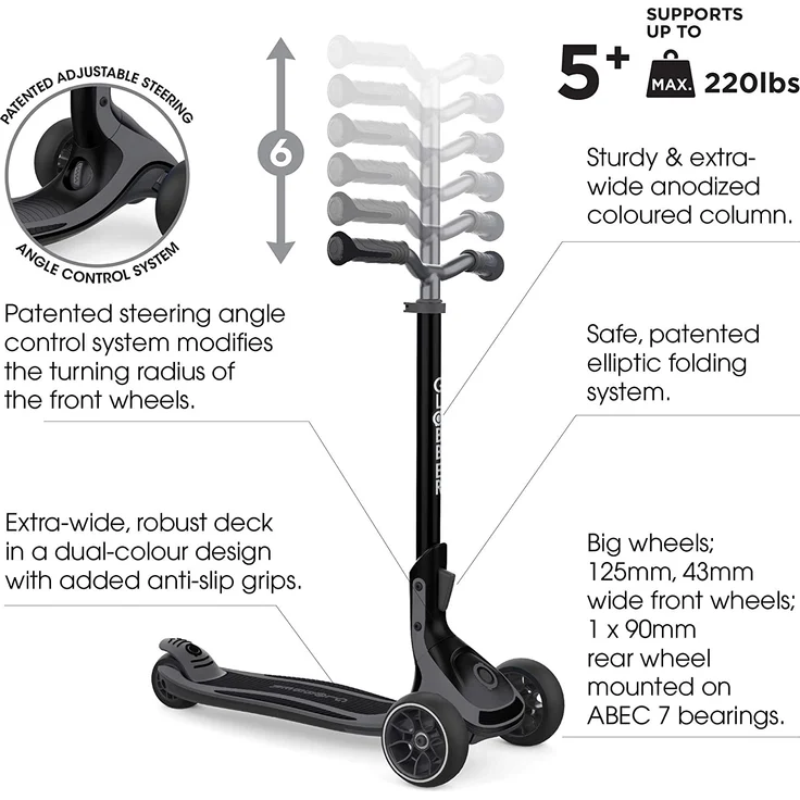 Ultimum Junior Fußbremse Schwarz – Bild 7