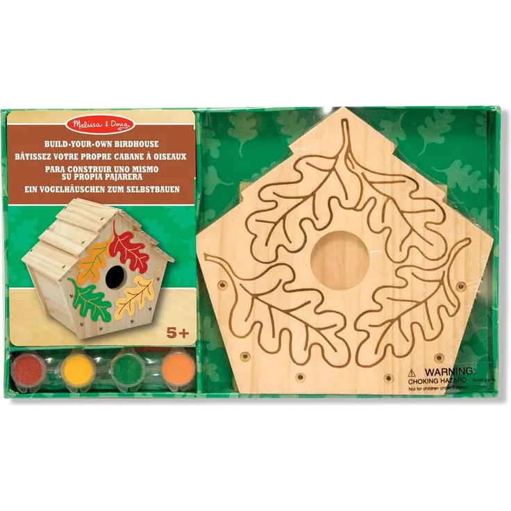 Melissa & Doug Von mir kreiert! Vogelhäuschen-Bastelset aus Holz
