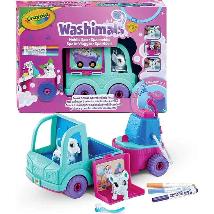 Crayola Spielzeugauto Pflege- und Spielcenter Washimals