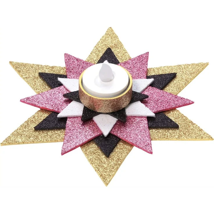 folia 239109 - Moosgummi Glitter, 2 mm, ca. 20 x 29 cm, 10 Bögen, sortiert in 10 Glitzerfarben, nicht selbstklebend, ideal für vielseitige Bastelarbeiten – Bild 5