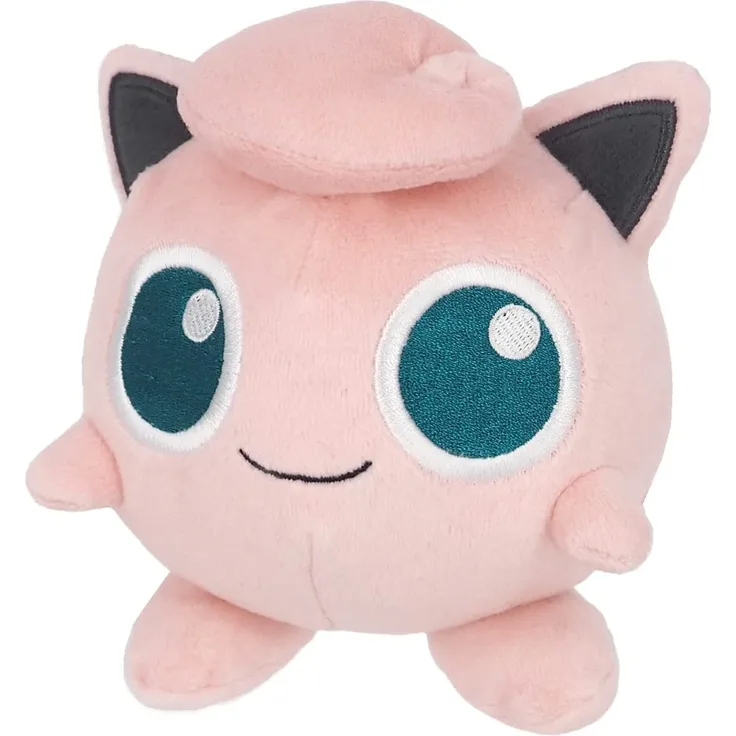 Sanei Pokemon All Star Series Jigglypuff Stuffed Plush, 5"