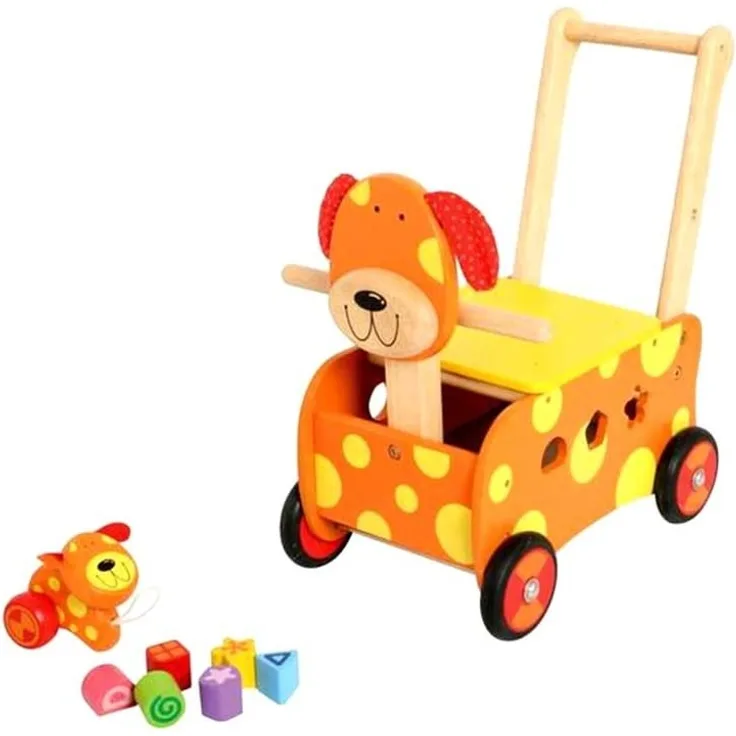 Bartl 101167 - Schiebewagen Hund aus Holz