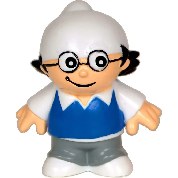 P:os 60967 - 3D Figur Mainzelmännchen „Det“, Spielfigur aus PVC, ca. 5,5 cm hoch, zum Sammeln, Tauschen und Spielen