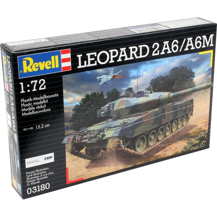 Revell Modellbausatz Panzer 1:72 - Leopard 2 A6/A6M im Maßstab 1:72, Level 4, originalgetreue Nachbildung mit vielen Details, 03180 – Bild 10