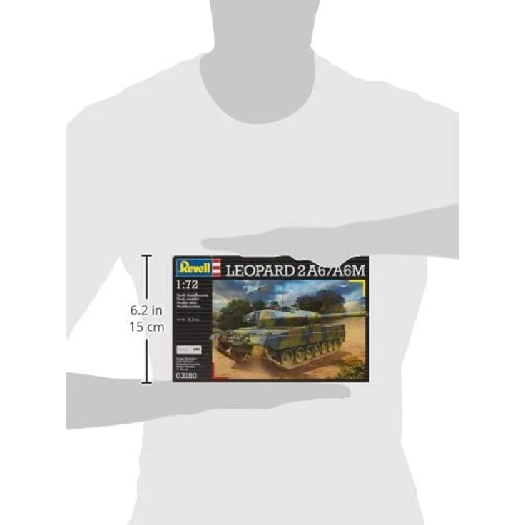 Revell Modellbausatz Panzer 1:72 - Leopard 2 A6/A6M im Maßstab 1:72, Level 4, originalgetreue Nachbildung mit vielen Details, 03180 – Bild 9
