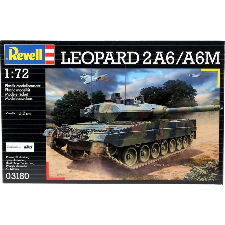 Revell Modellbausatz Panzer 1:72 - Leopard 2 A6/A6M im Maßstab 1:72, Level 4, originalgetreue Nachbildung mit vielen Details, 03180 – Bild 2