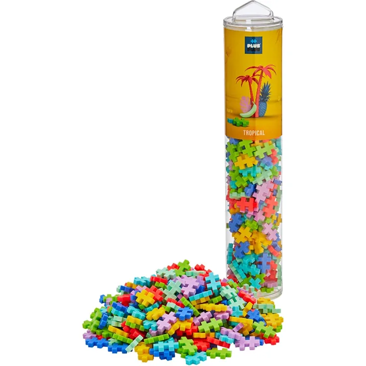 Plus-Plus Tube Mini Basic: Tropical - 240 Bausteine