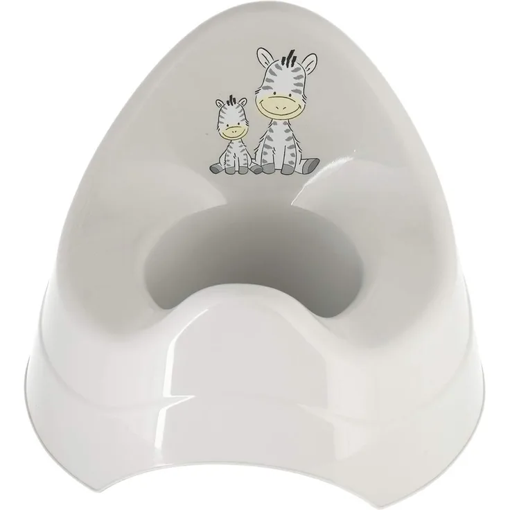 BIECO Töpfchen für Kinder Motiv Zebra | Standfestes Töpfchen für Kinder | ab 8 Monate bis 3 Jahre | WCKlo | Potty Training Seat | Topferl Für Kinder | Toilettentrainer | Nachttopf für Kinder